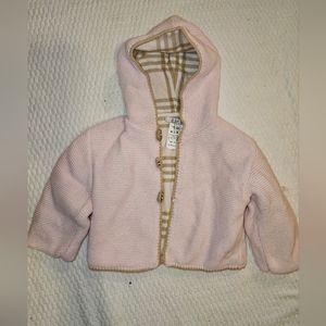 A soft idea baby girl pink and flannel jacket 6mos